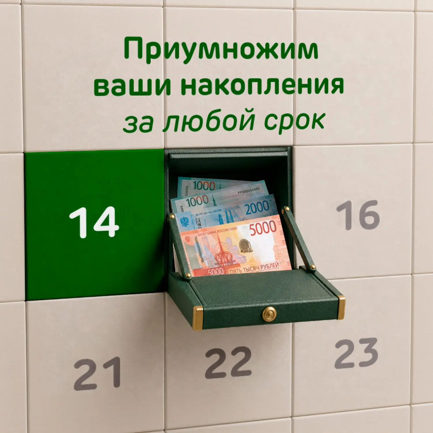 Любой день — время, когда можно положить деньги на накопительный счёт