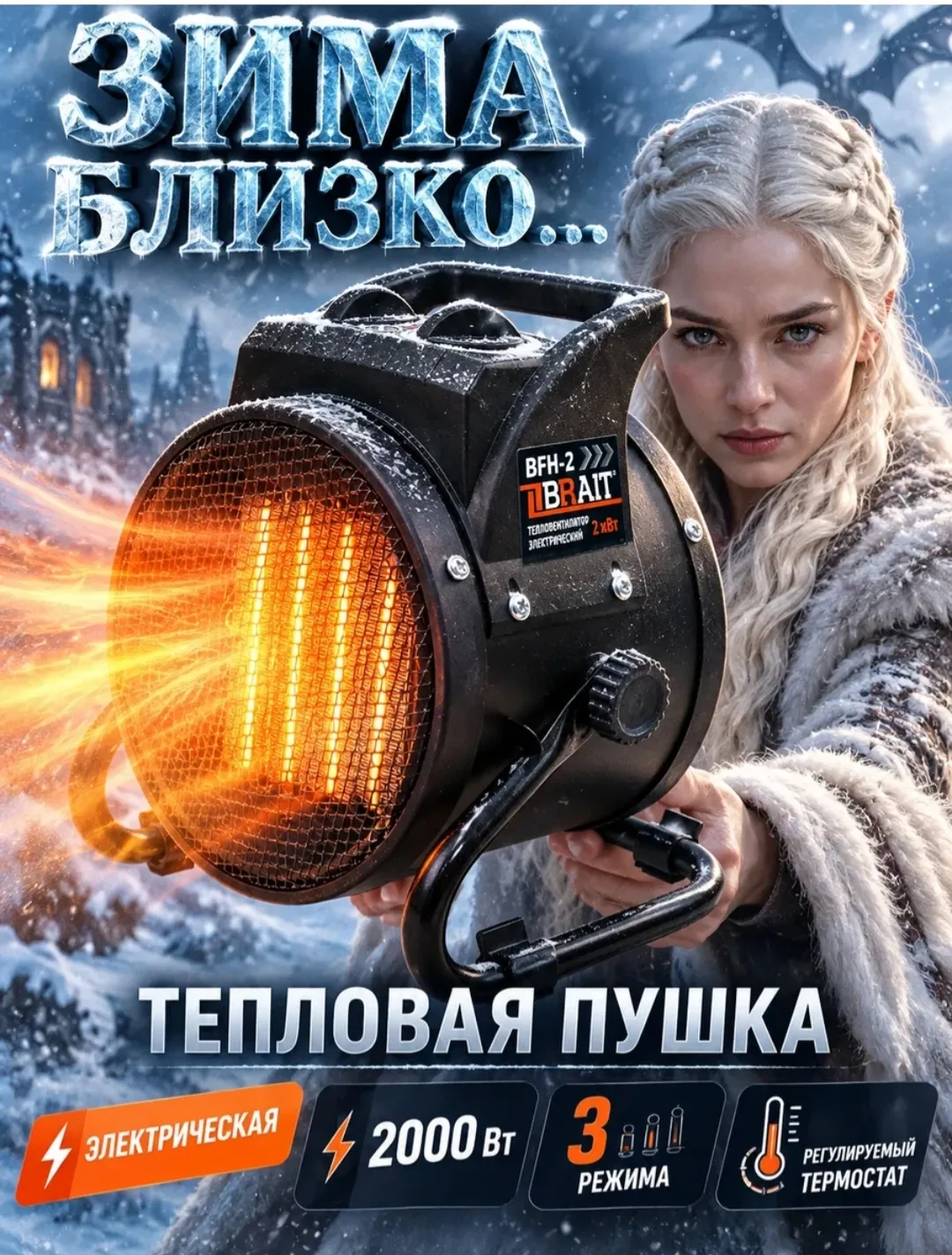 Надежный источник тепла на межсезонье или в холодную зиму.