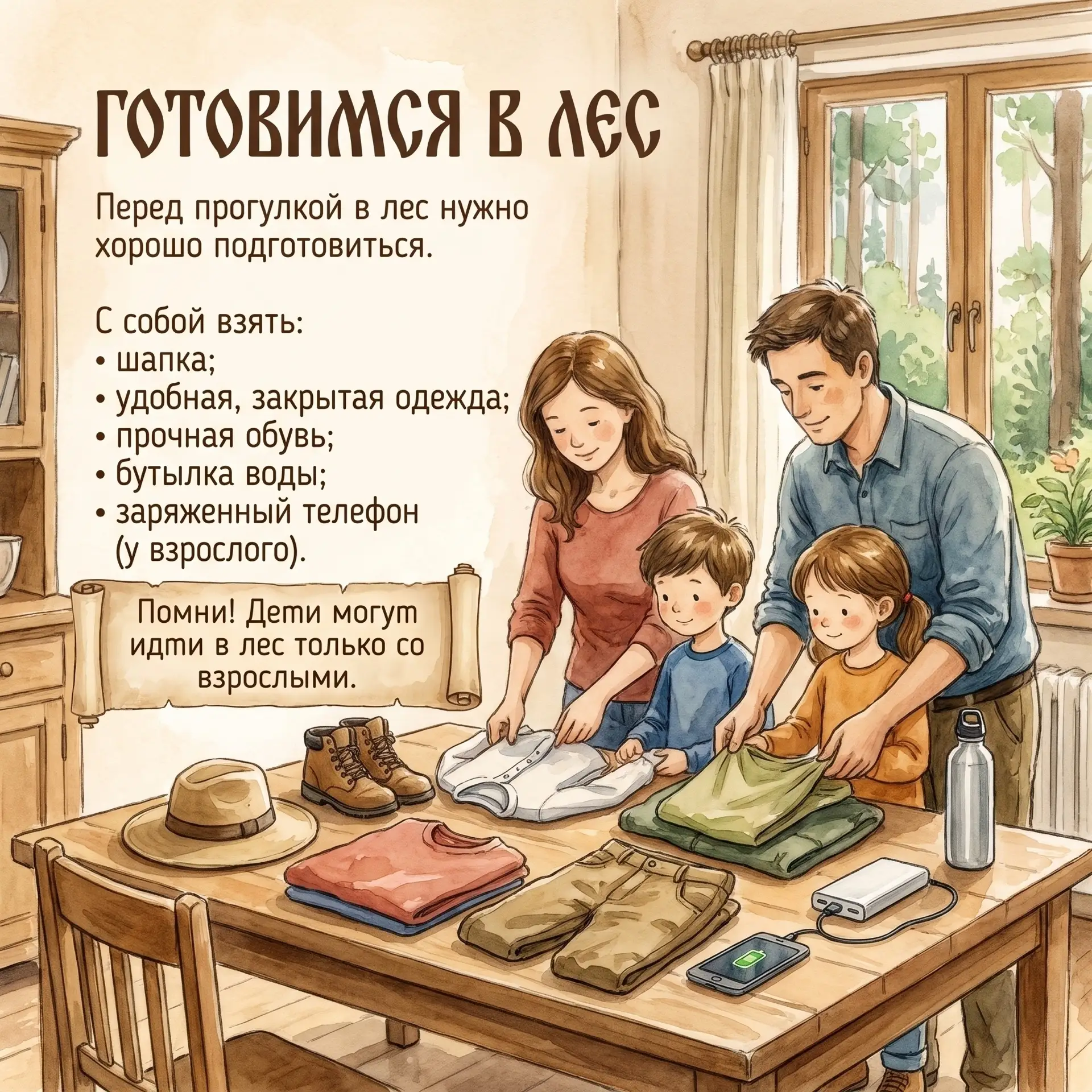 🌲 Карточки «Безопасность в лесу» — это то, что нужно, чтобы быстро и наглядно объяснит...