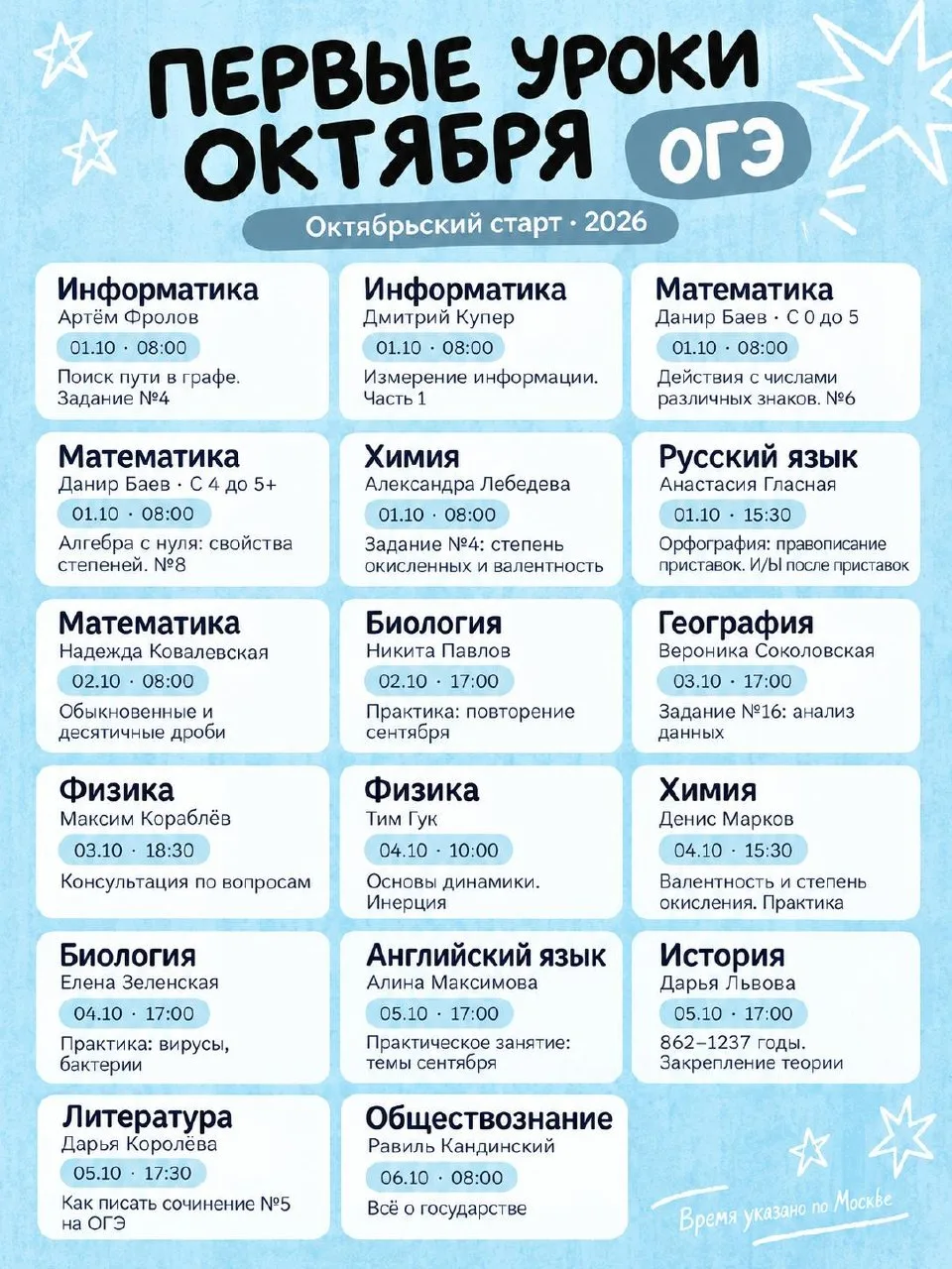Первый урок по биологии завтра в 17:00 мск, а мои коллеги уже сегодня начали свои курсы...
