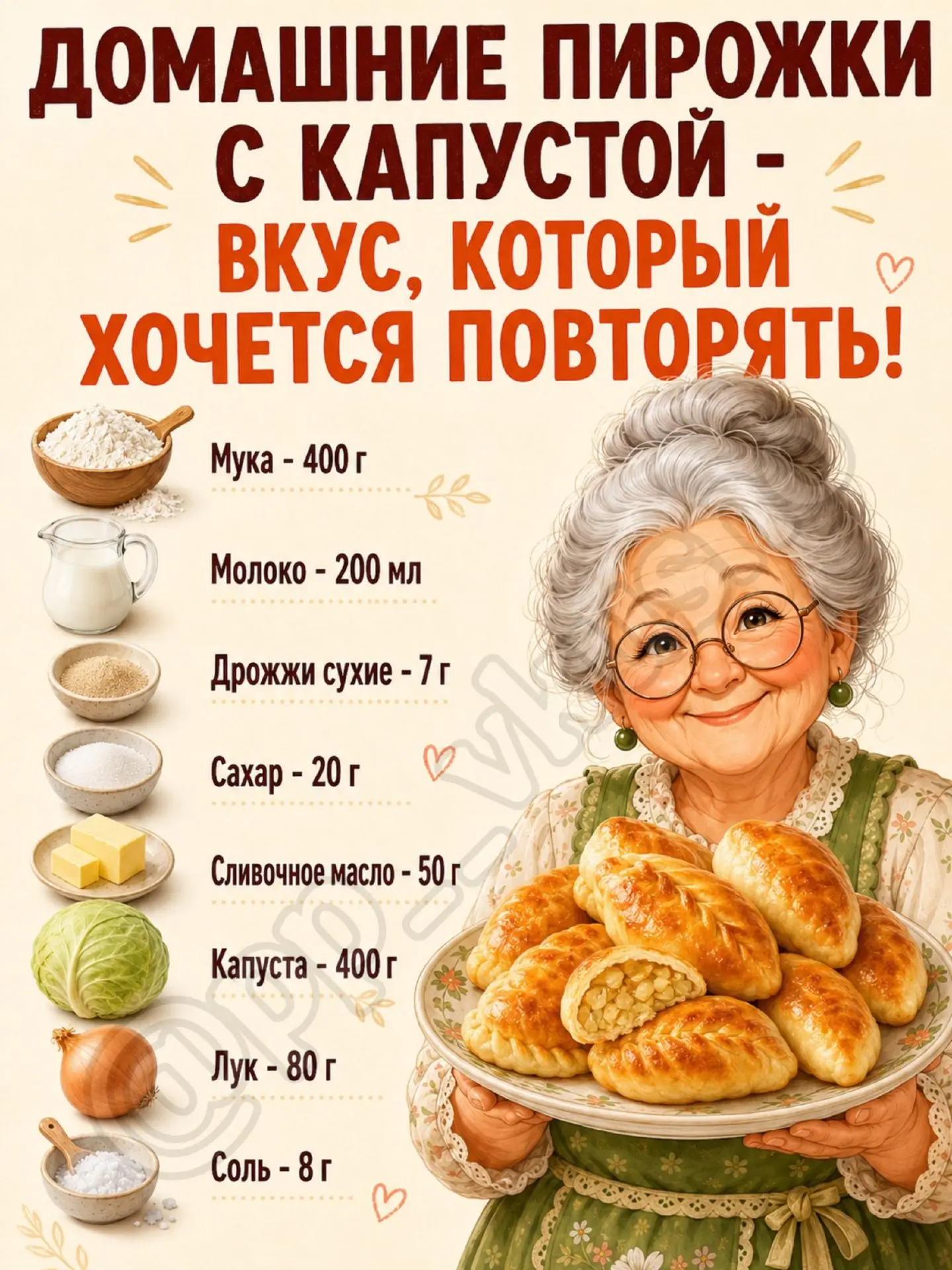 Домашние пирожки с капустой 😍🔥🥬