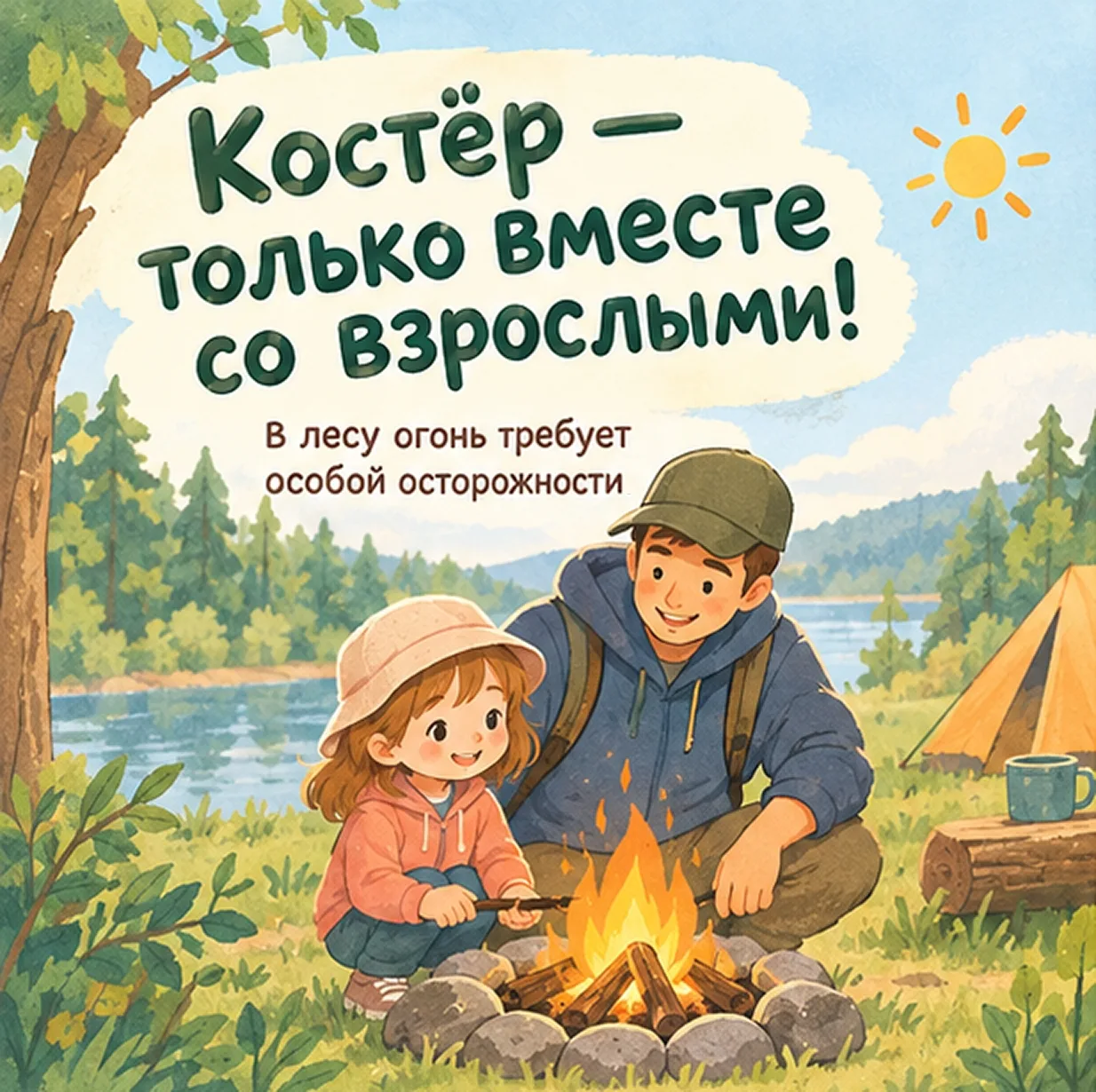 🏞 Что важно объяснить ребёнку перед походом в лес?
