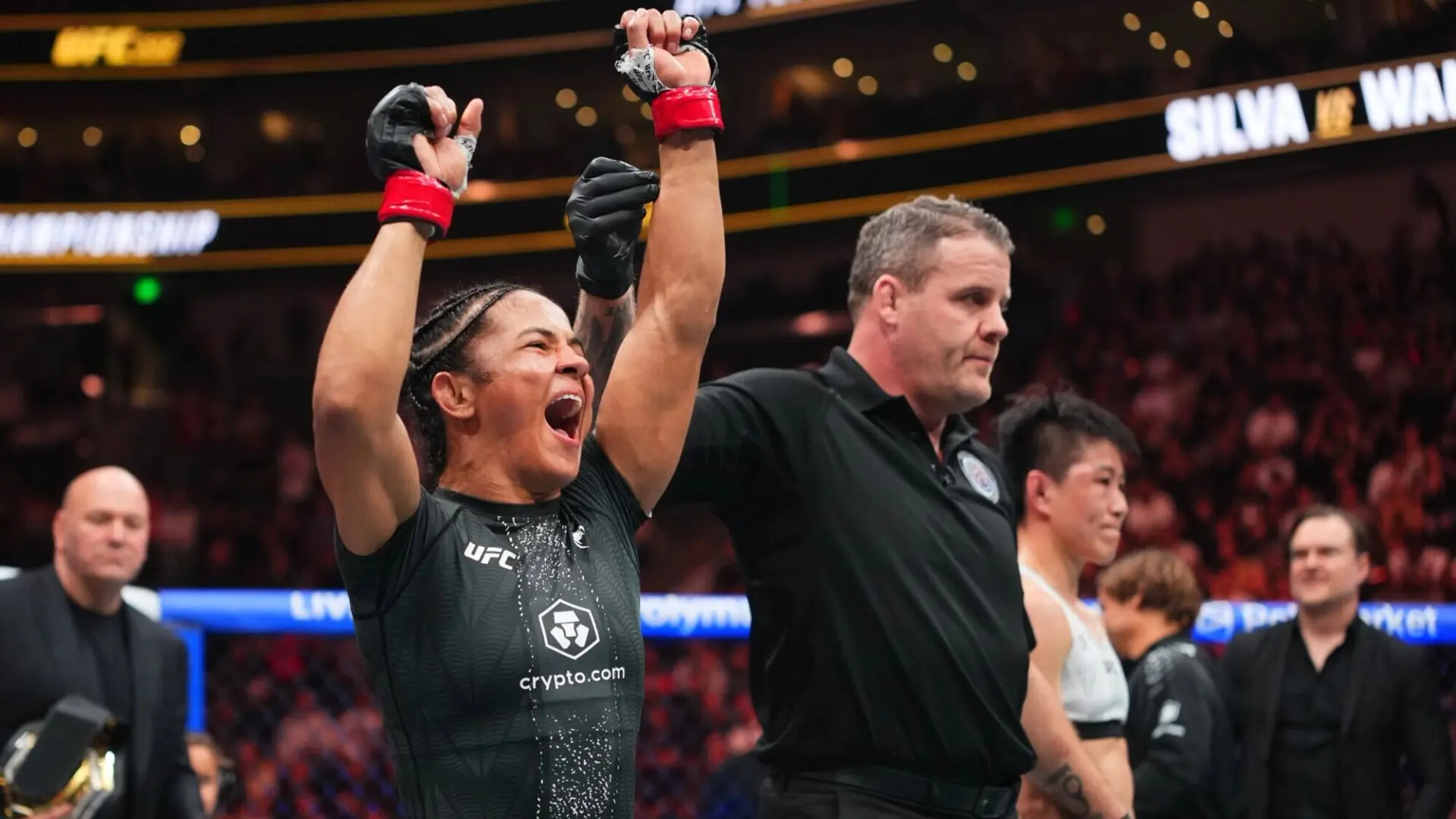 👊 Бразильянка Силва победила китаянку Ван Цун в главном бою турнира UFC 332