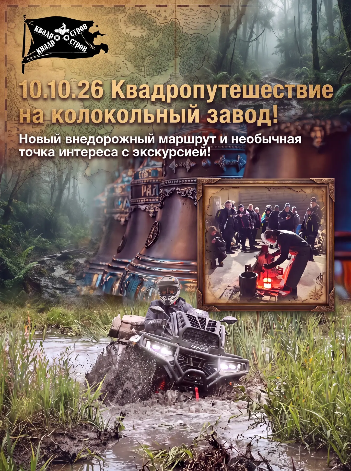 📌🔥Анонс на 10.10.26 Колокольный завод! Экскурссия, разведка маршрута, ранний старт! У...