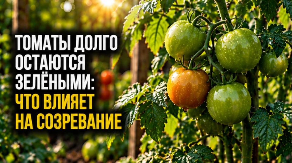 Томаты долго остаются зелёными: что влияет на созревание