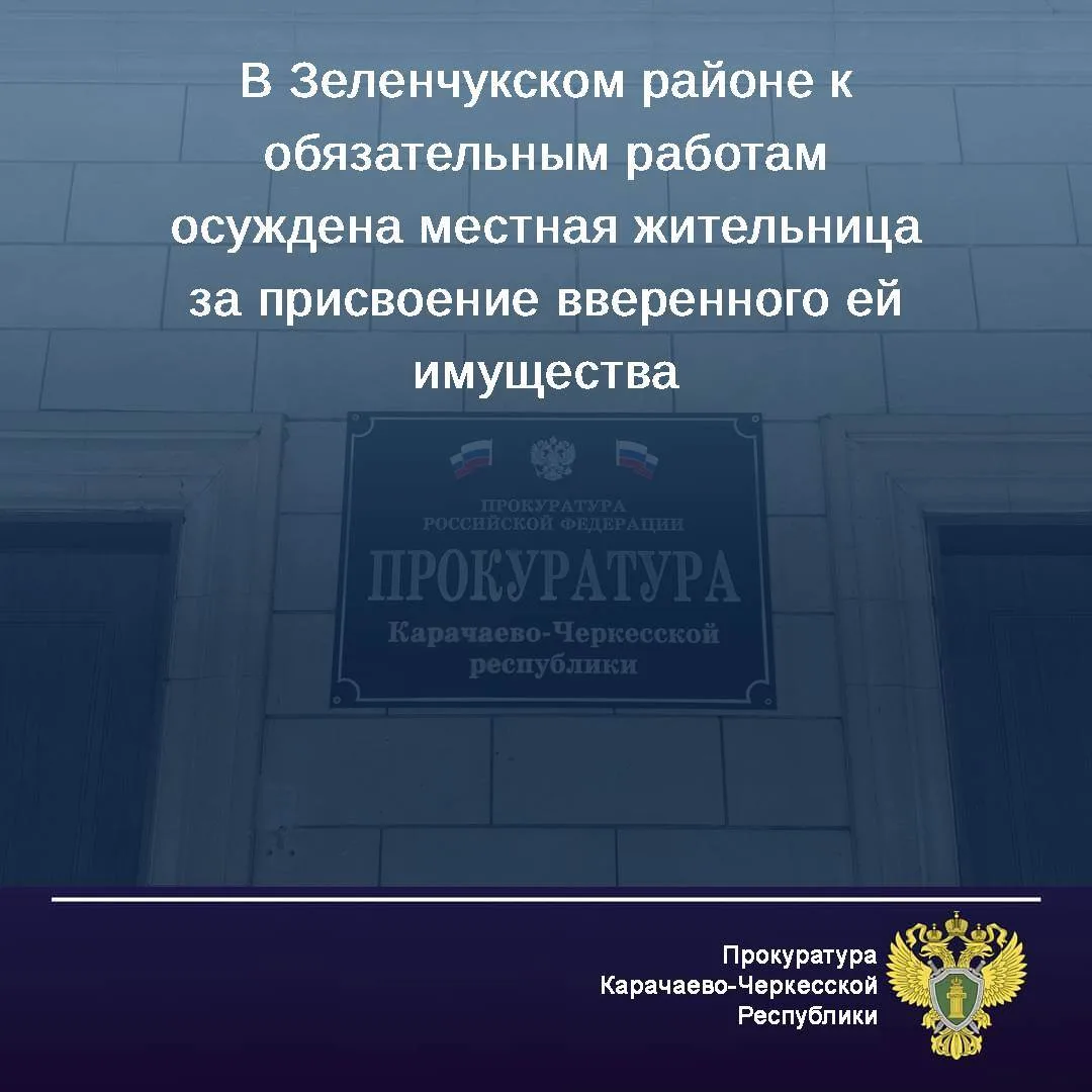 ✅Зеленчукский районный суд вынес приговор по уголовному делу в отношении 24-летней местной жительниц
