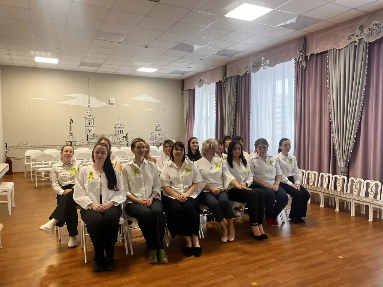 в День полного освобождения Ленинграда от фашистской блокады, педагоги нашего детского сада приняли 