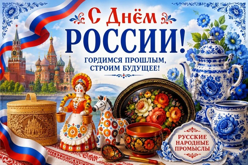 🟢12 июня страна отмечает День России. Это главный государственный праздник. 
 
🟠Уважаемые гости на