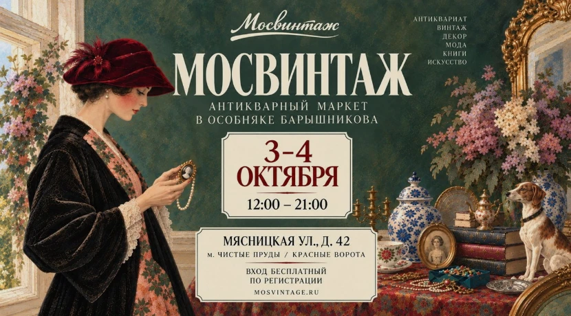 «Мосвинтаж» в особняке Барышникова🕰