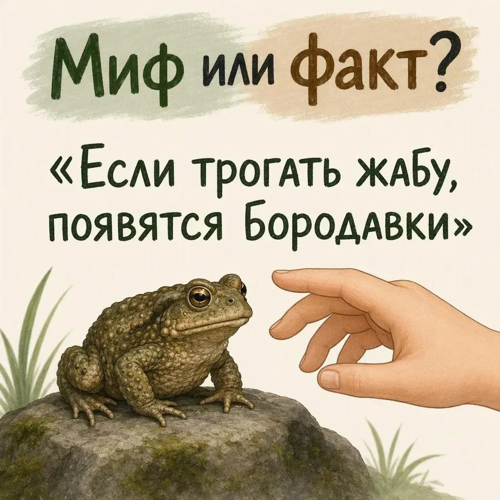 🐸 «Если трогать жабу, появятся бородавки»