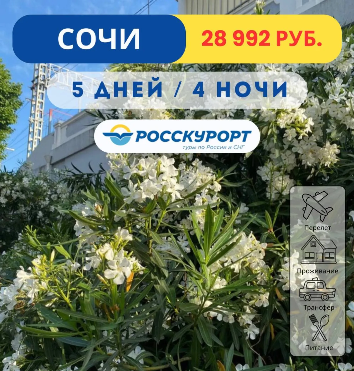 ❤ Сочи - город мечты: тур из Омска 🌴   ✈Вылет 14.04.2026 на 4 ночи / 5 дней    🏠Марианна (На Пластун
