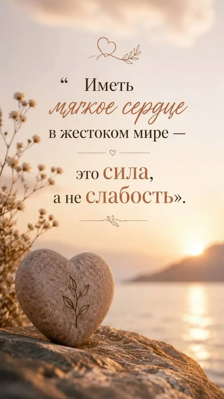 Цитата дня. Иметь мягкое сердце в жестоком мире – это сила, а не слабость...