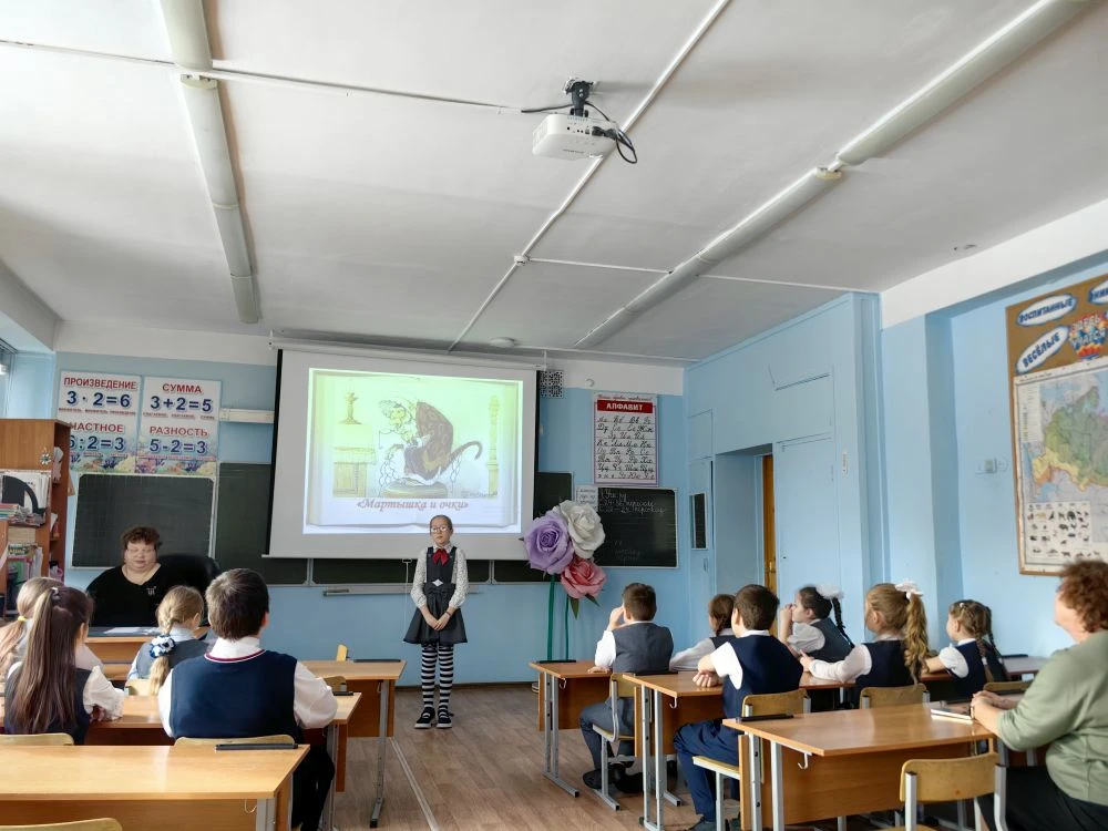 В рамках Недели литературы в 3-х классах прошел замечательный конкурс чтецов, посвященный И.А. Крыло