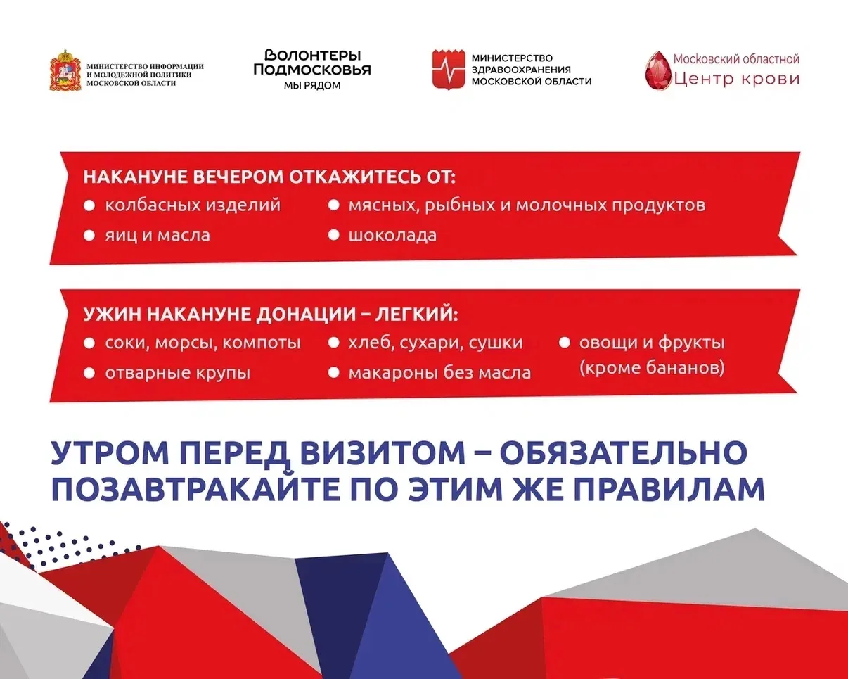 Донорская акция «Волонтеров Подмосковья»

«Волонтеры Подмосковья» совместно с Министерством здравоох