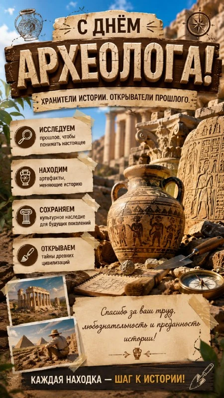 С Днём археолога! 🏺