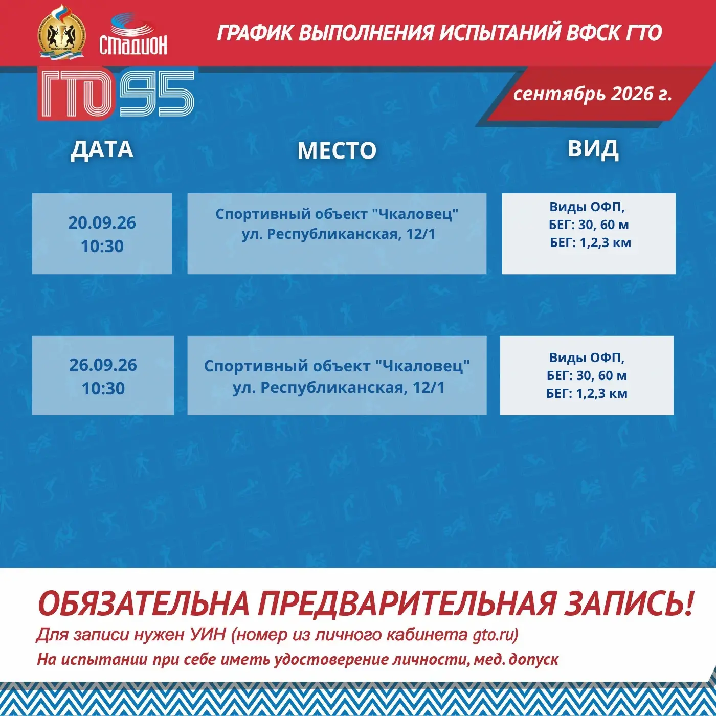 💪 Где сдать нормативы ГТО в сентябре
