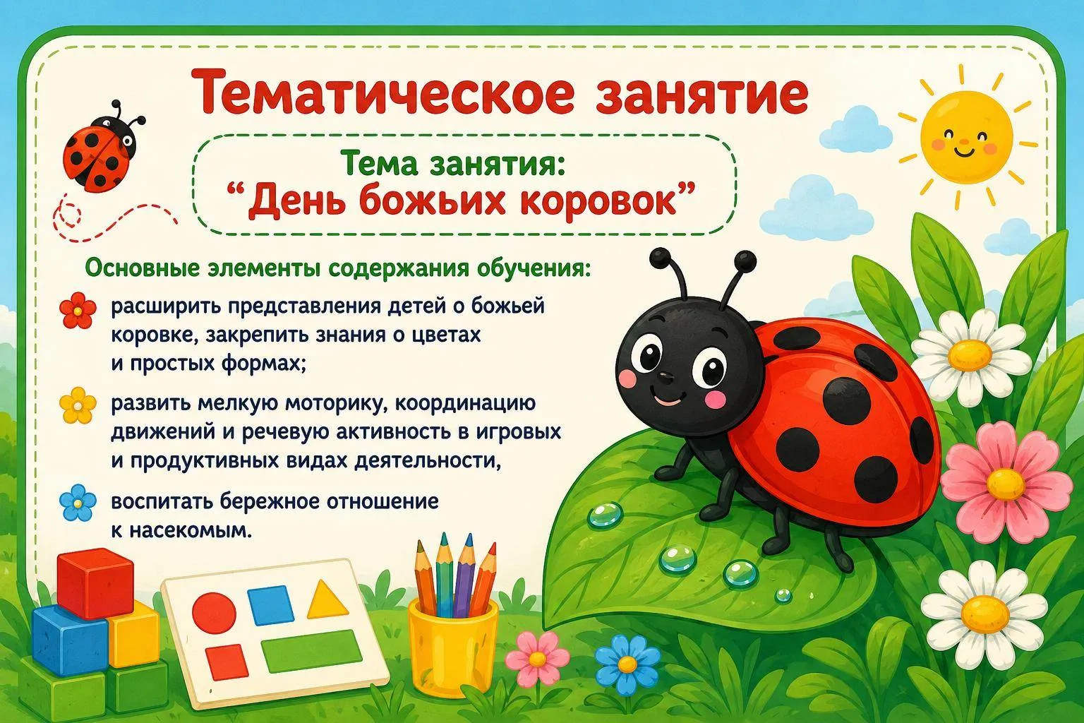 🐞Сегодня к нашим малышам прямо в группу прилетели божьи коровки — и сразу стало весело и интересно!