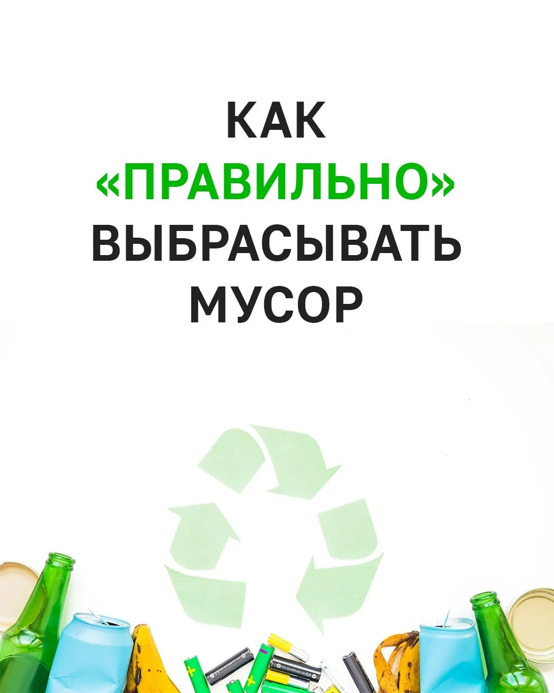 Экопривычки для всей семьи: учимся обращаться с отходами правильно.