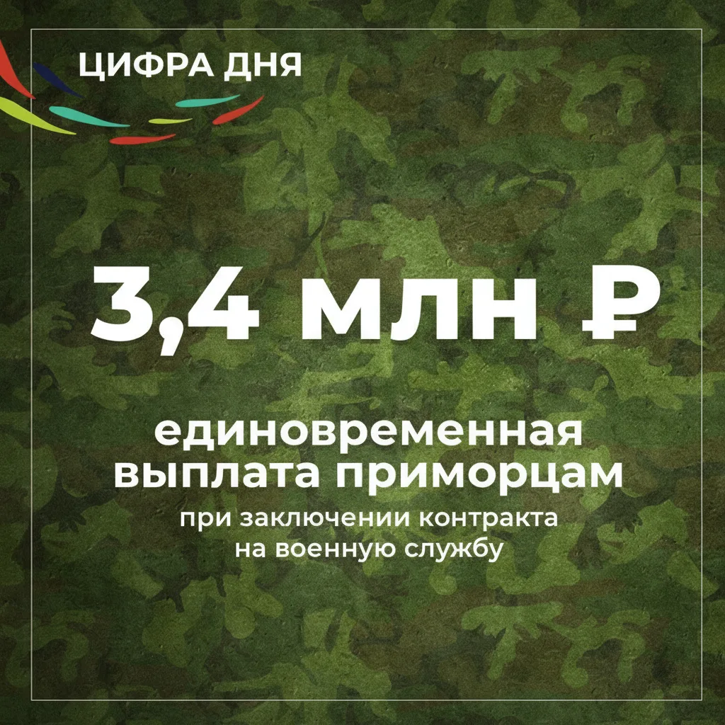 До 3 миллионов рублей увеличена единовременная выплата в Приморье для заключивших контр...