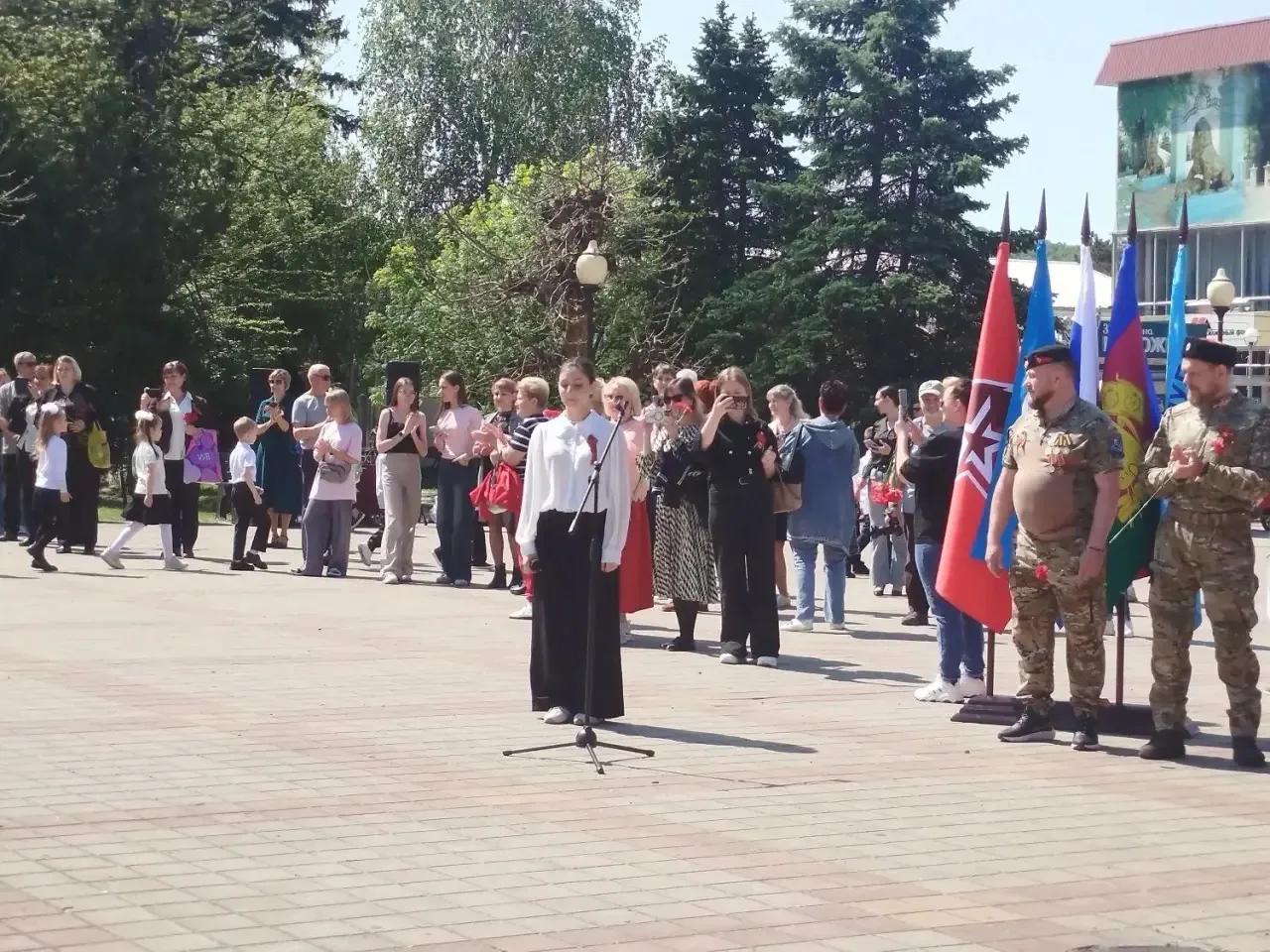 Сегодня, 8 мая 2026 года юнармейцы нашего отряда " Косиновцы им. Героя России А. Волкова"  приняли у