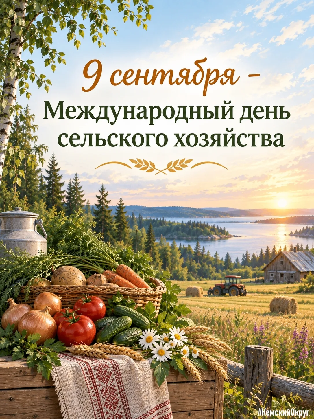 9 сентября — Международный день сельского хозяйства!🚜🌾