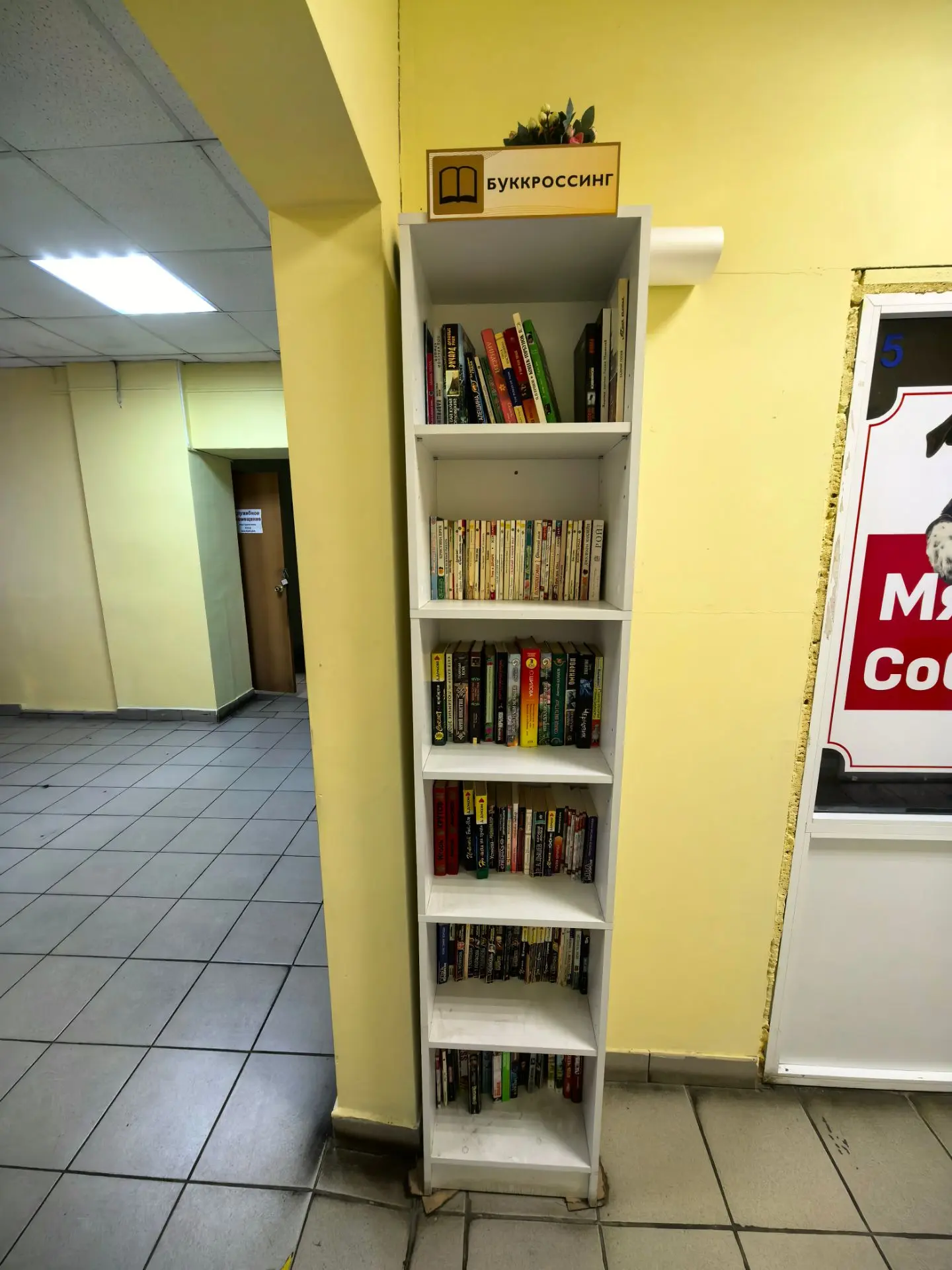 Уважаемые посетители ТД КБО, на главном  входе, как идти в Озон, можно увидеть полку буккросинга.

К