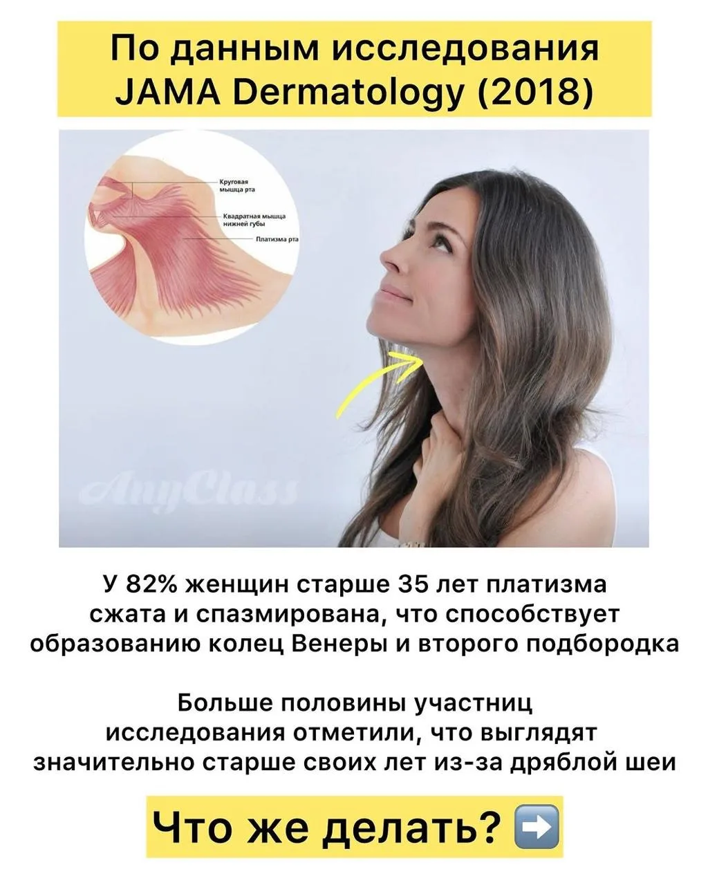 ⚡️ Ученые нашли причину раннего старения: спазм платизмы

Дряблая кожа на шее - это не только резуль