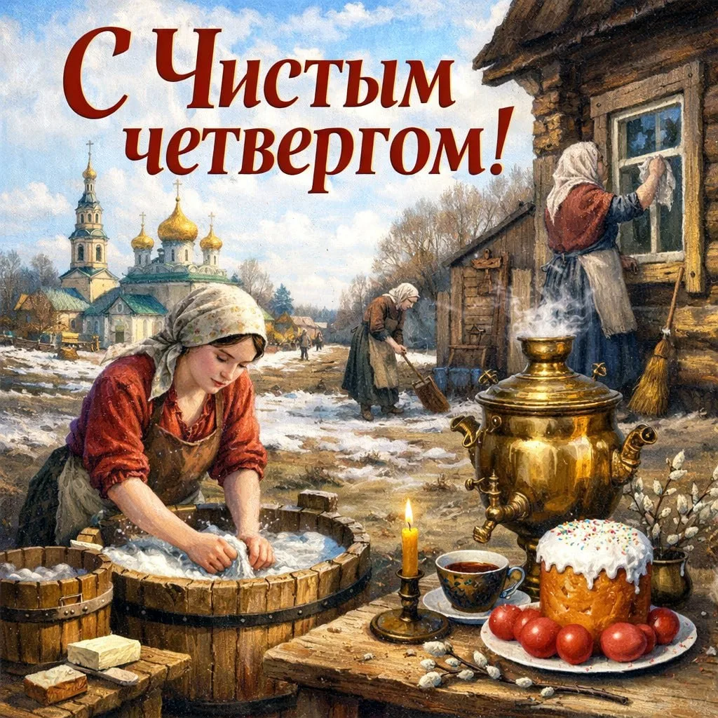 🙏9 апреля — Чистый четверг (Великий четверг)