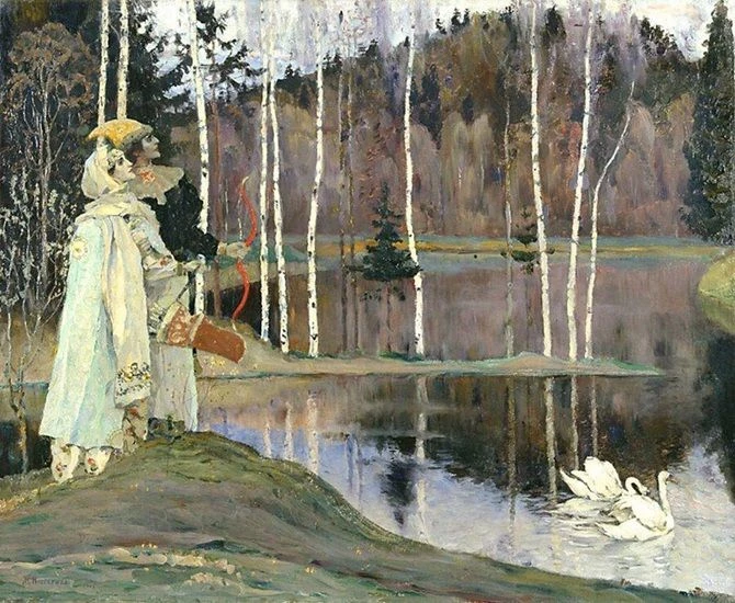👆 Михаил Нестеров. Два лада. 1905. Холст, масло. 61 x 74. Нижегородский государственны...