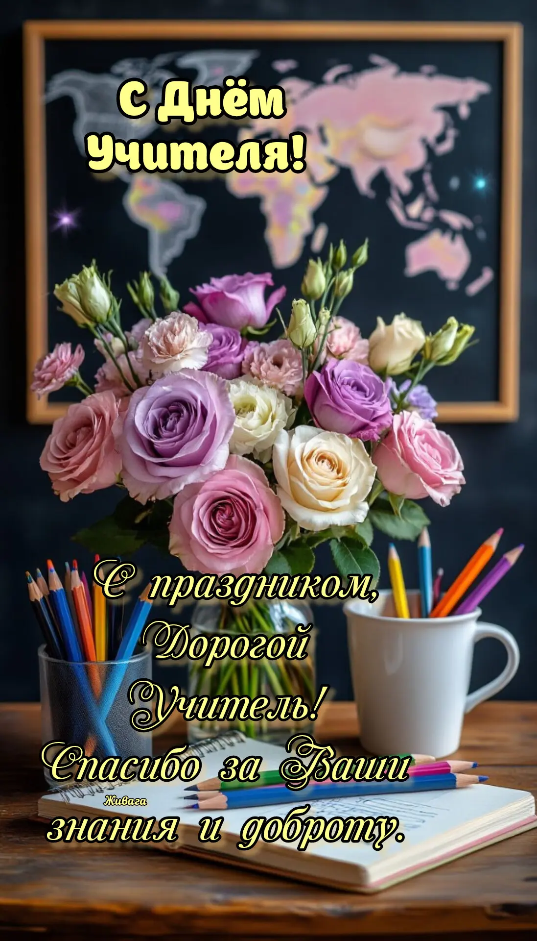 С Днём учителя❤