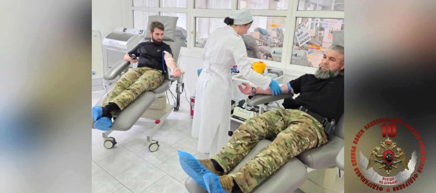 Сотрудники ОМОН «АХМАТ-1» приняли участие в акции «От сердца к сердцу»
