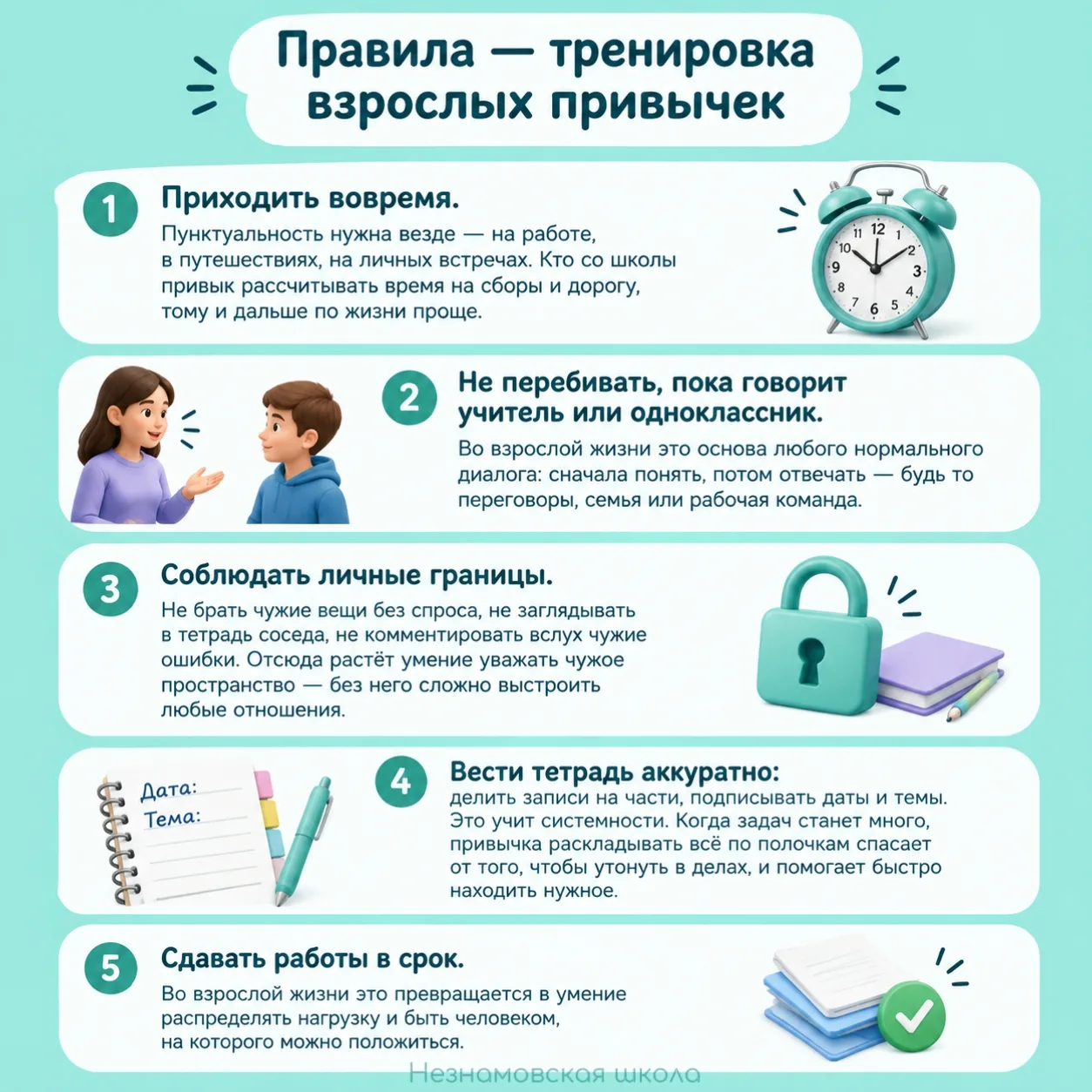 Правила — тренировка привычек!