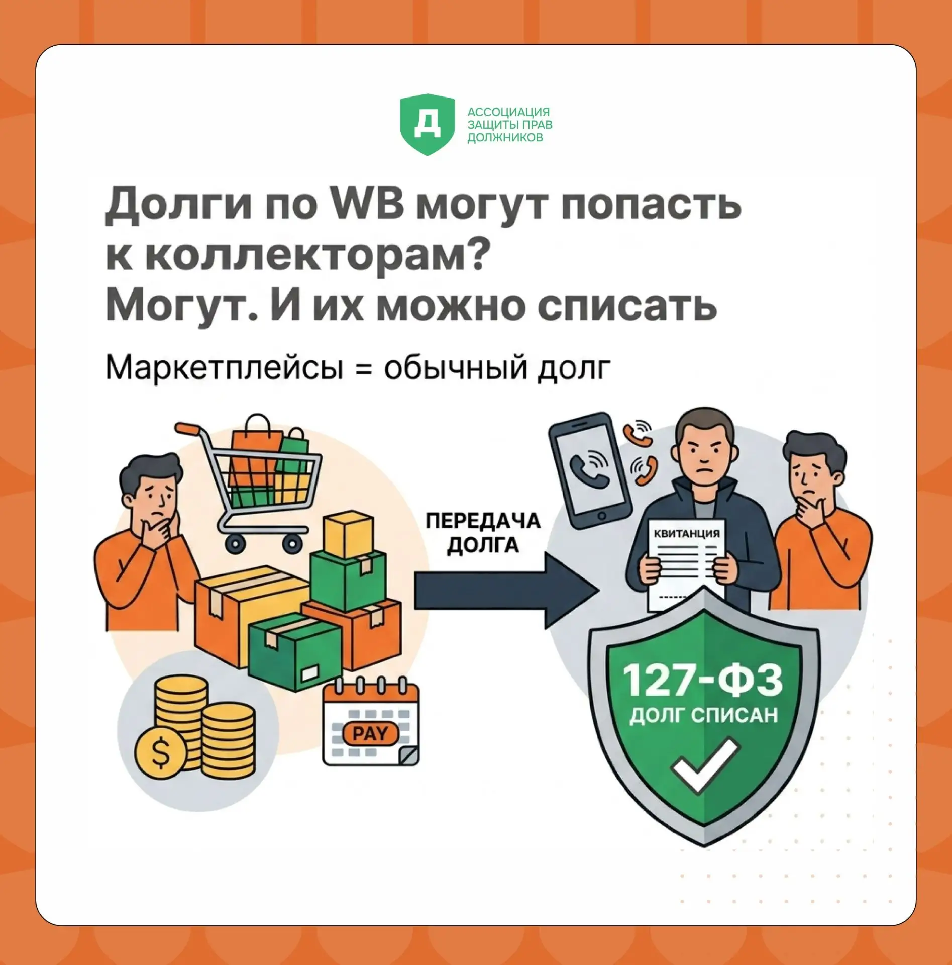 🛍 Могут ли долги по Wildberries попасть к коллекторам?

Короткий ответ: да, могут. И для многих это