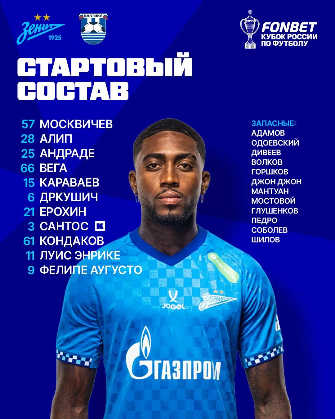⚡️ Наш состав на первый домашний матч!