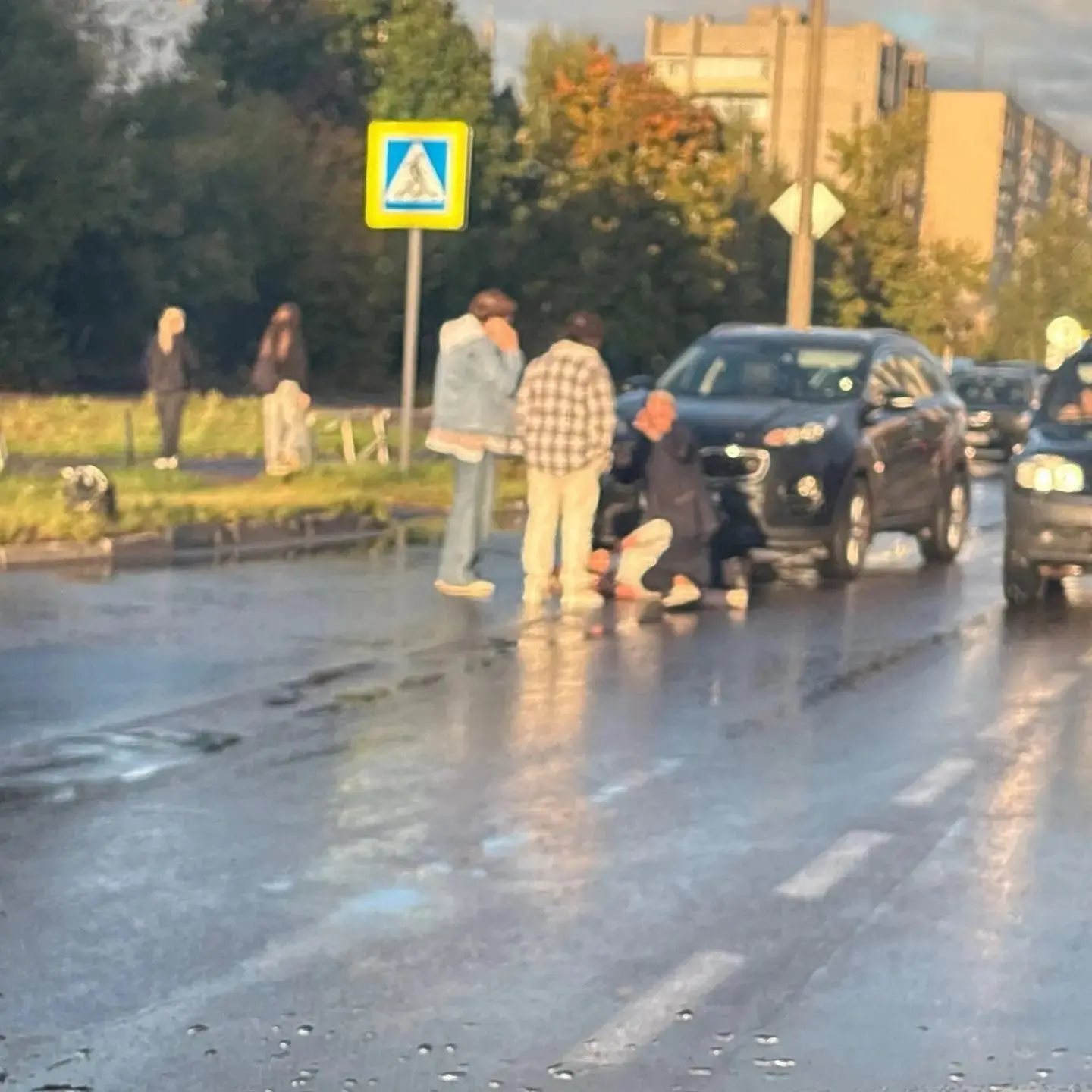 ДТП с пешеходом на Курчатова
