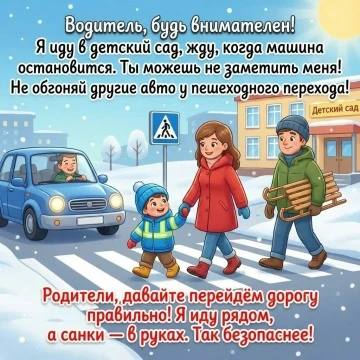 Здравствуйте, дорогие водители и родители!