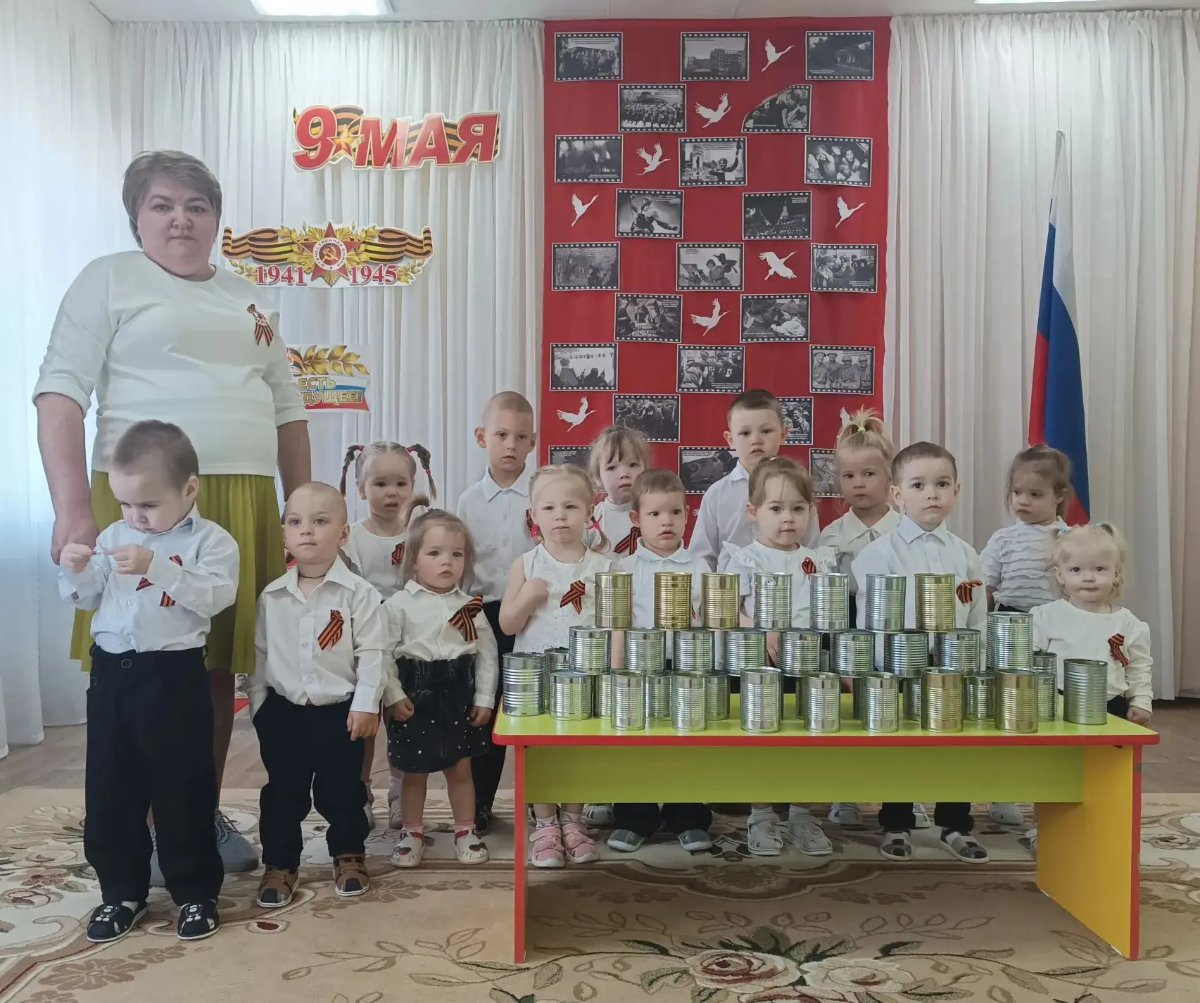 В МДОУ Цильнинском детском саду «Зёрнышко»  МО «Цильнинский район»  продолжается   акция «Огонек доб