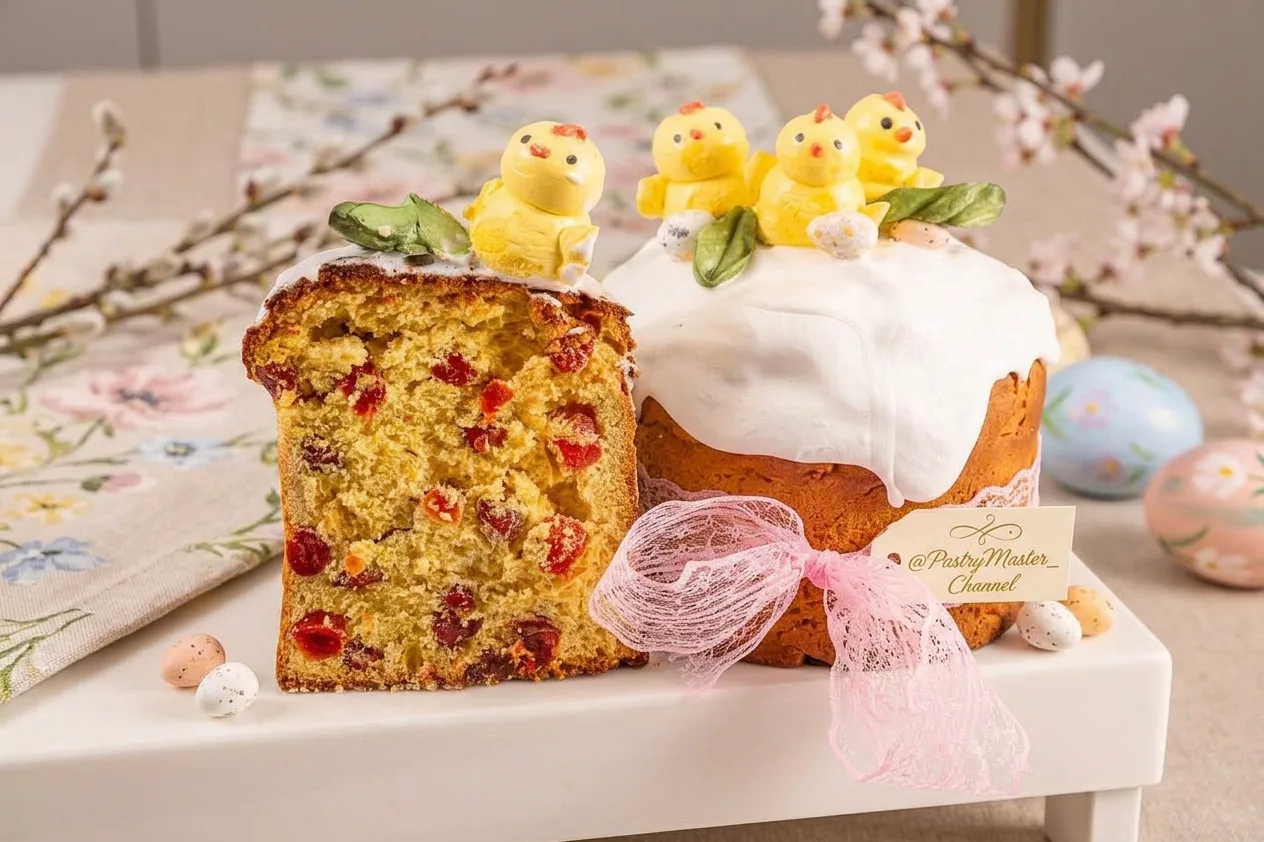Кулич  с  цукатами ☺️