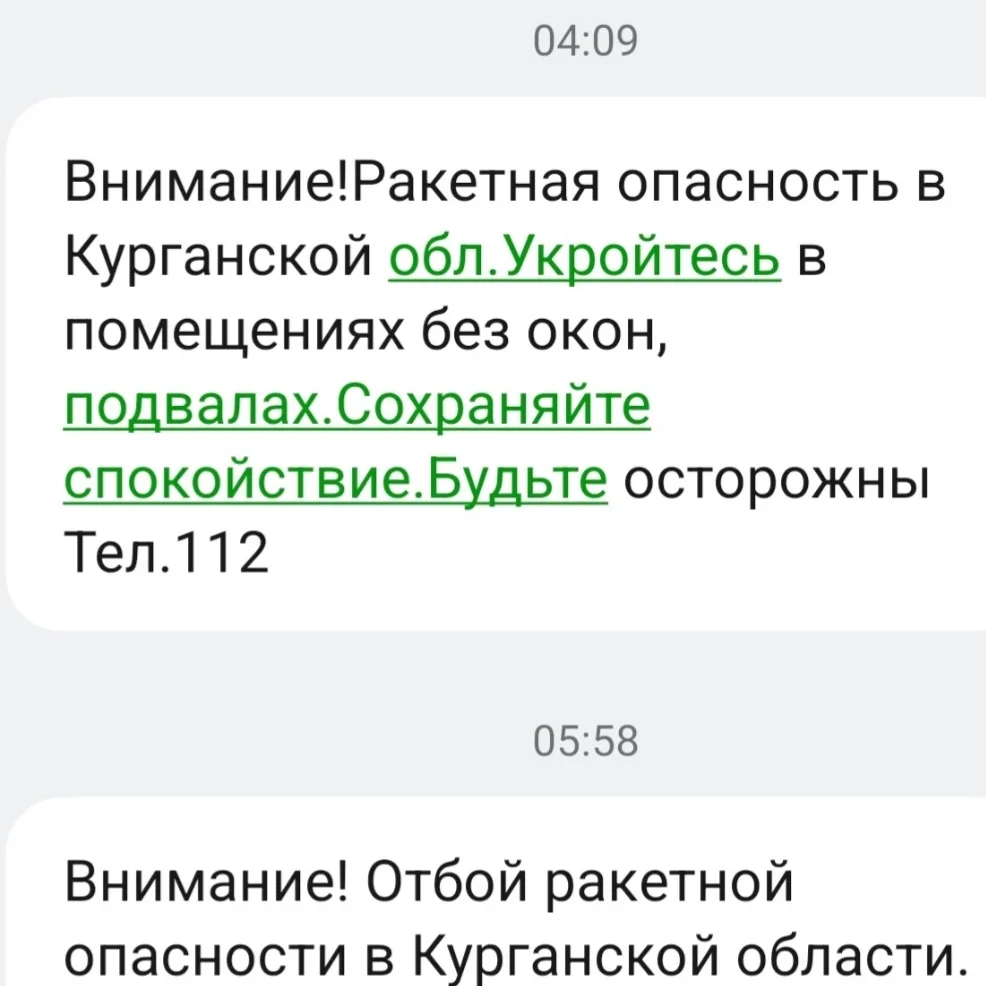 В Кургане ночью включали сирены из-за режима ракетной опасности  Оповещение сработало около трёх час
