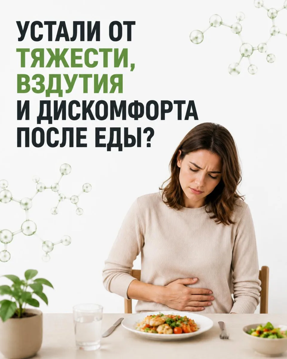 После еды снова тяжесть и вздутие?