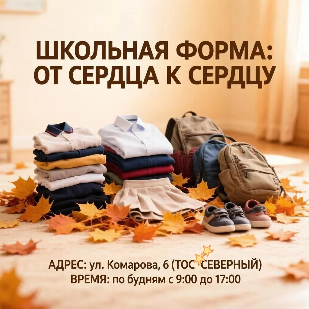 🍂 Август — время делиться теплом! Акция «Школьная форма: от сердца к сердцу» в районе ...