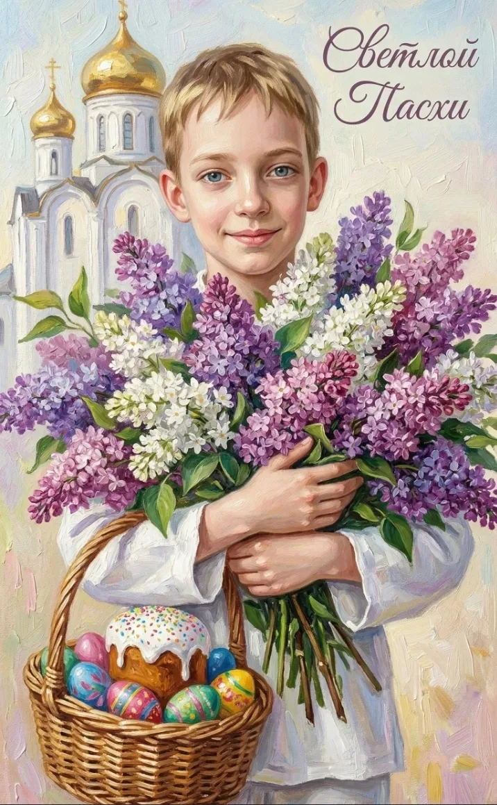Со Светлой Пасхой всех от Серёжи! 🤗🤗🤗