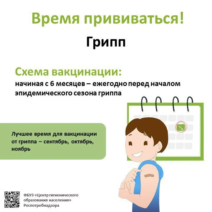 Лучшая защита от гриппа -- вакцинация!