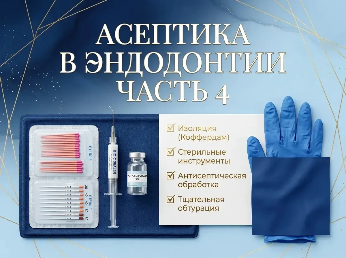 ⚠️ Обтурация — это самый недооценённый этап с точки зрения асептики.