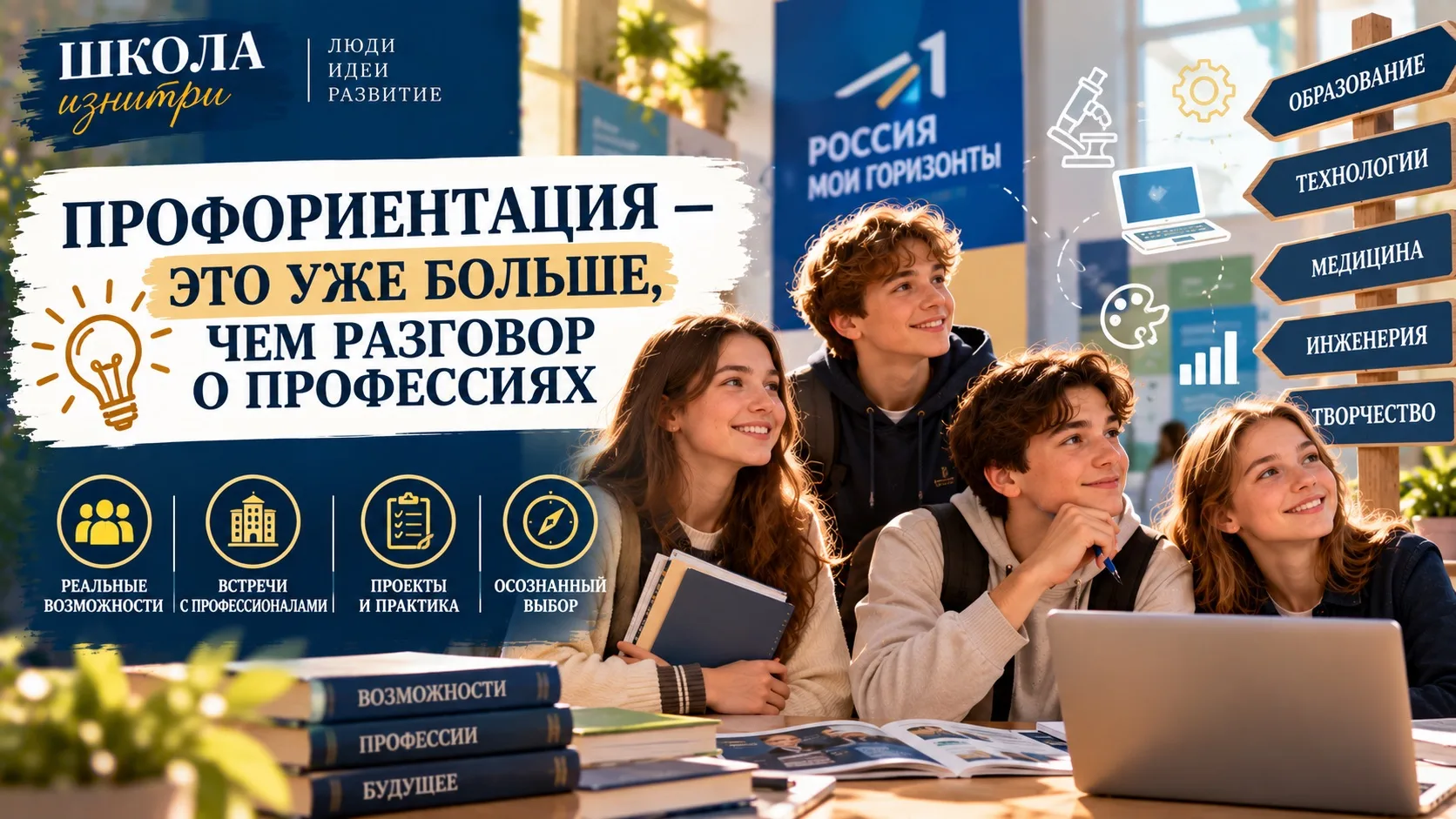 ПРОФОРИЕНТАЦИЯ — ЭТО УЖЕ НЕ «РАЗГОВОР О ПРОФЕССИЯХ»