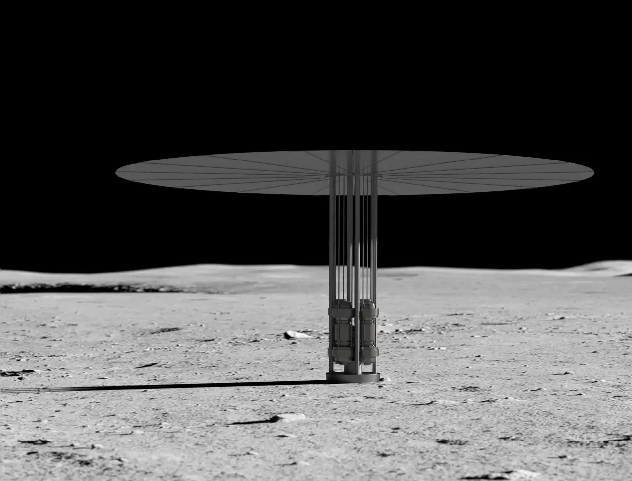 NASA планирует запустить и разместить ядерный реактор на Луне к декабрю 2030, чтобы опе...