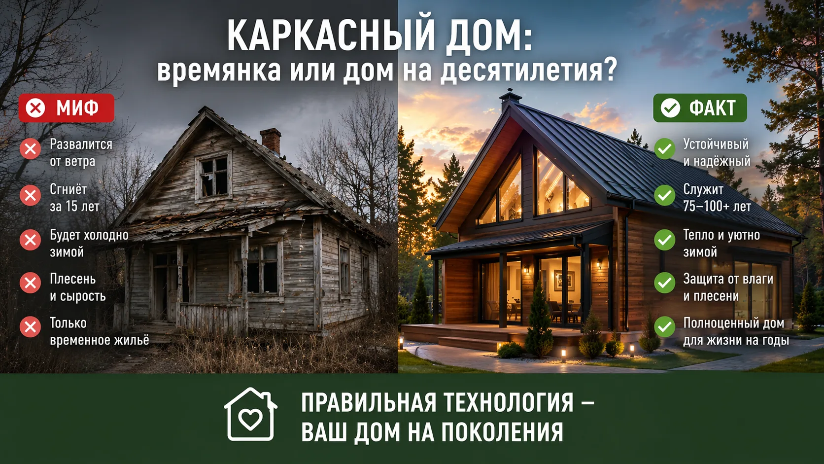 🏡 КАРКАСНЫЙ ДОМ: ВРЕМЕННОЕ РЕШЕНИЕ ИЛИ ДОМ НА ДЕСЯТИЛЕТИЯ?