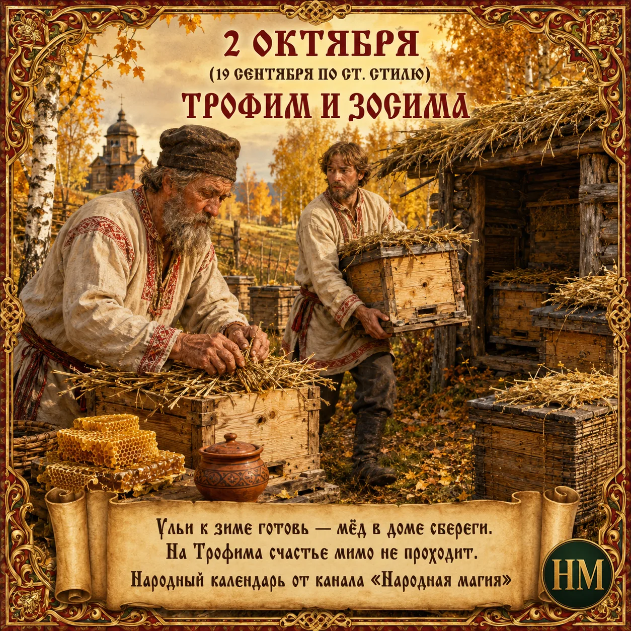 📅 Что можно и нельзя делать 2 октября (Трофим и Зосима): народные приметы