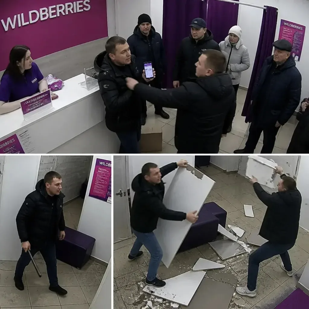🥊 😳В ПВЗ Wildberries мужчины подрались из-за очереди
