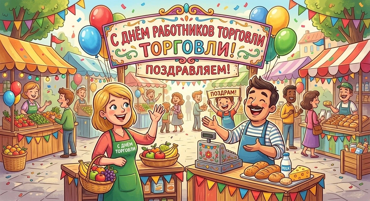 ✨Поздравление с профессиональным праздником
🛒Сегодня, 25 июля - День работника торговли! 
📝Торговл